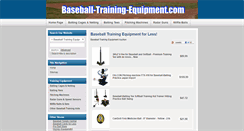 Desktop Screenshot of baseball-training-equipment.com