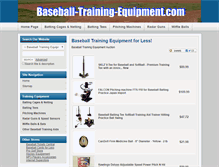 Tablet Screenshot of baseball-training-equipment.com